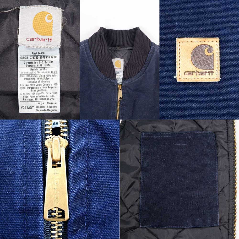 00's Carhartt ダックベスト “NAVY / MADE IN USA”mtp089c2302000266
