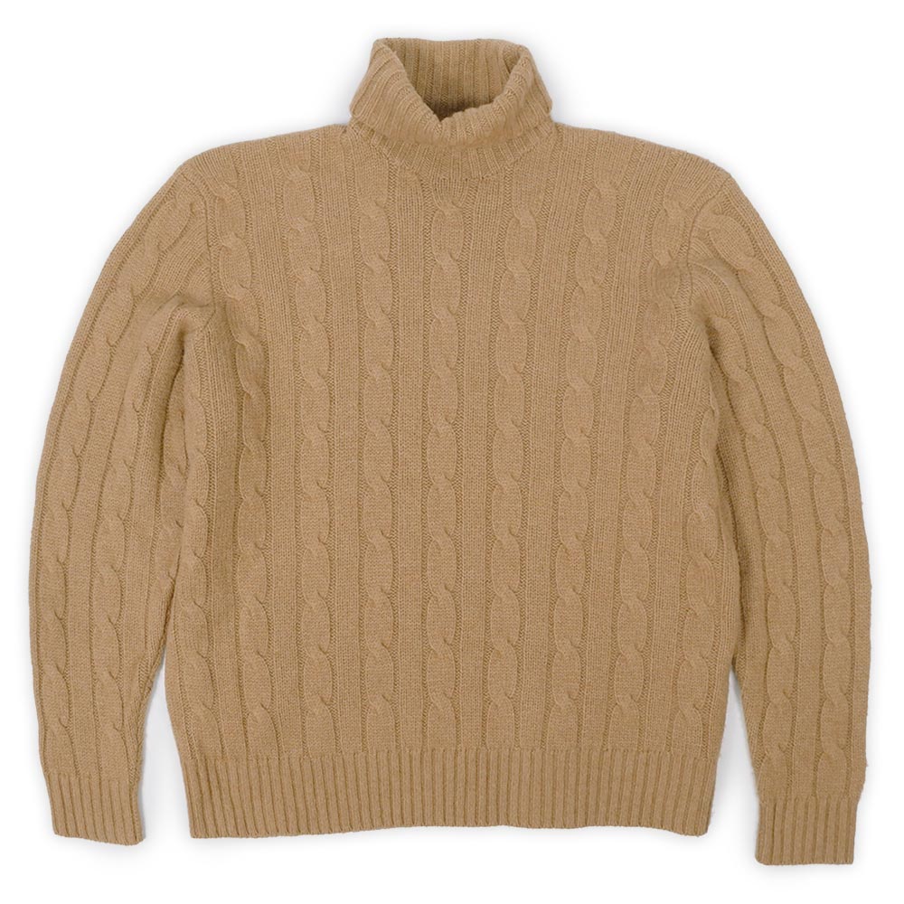 90's Polo Ralph Lauren ケーブル編み タートルネックニット