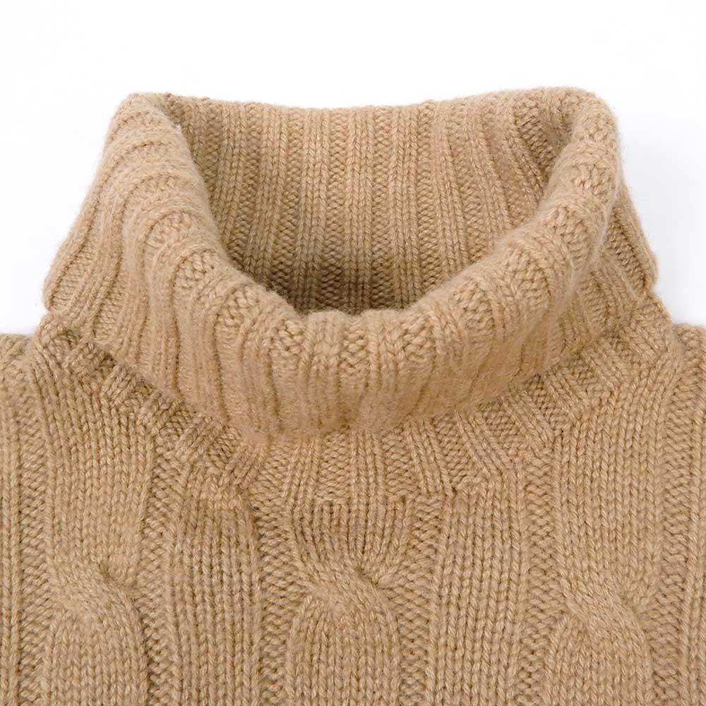 90's Polo Ralph Lauren ケーブル編み タートルネックニット