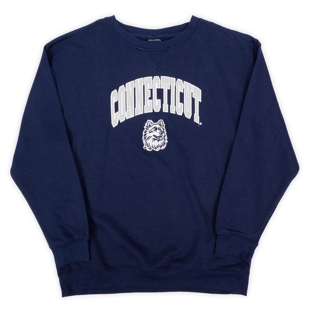 90's GENUINE STUFF カレッジロゴワッペン スウェット