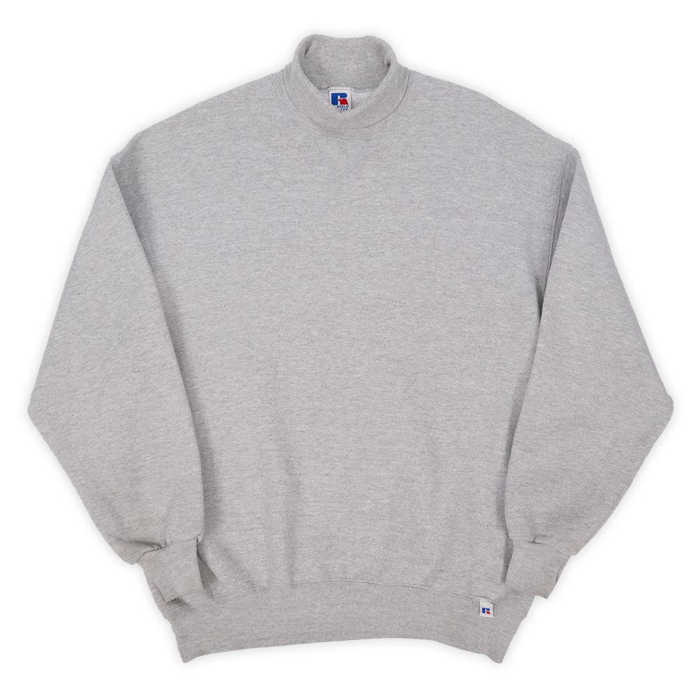 90's RUSSELL タートルネック スウェット “GRAY / MADE IN USA