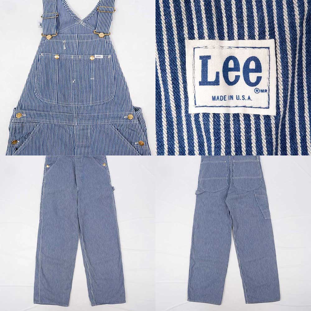 70-80's Lee ヒッコリーストライプ オーバーオール 