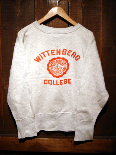 VINTAGE SWEAT 60年代製 前V フロッキープリント｜VINTAGE
