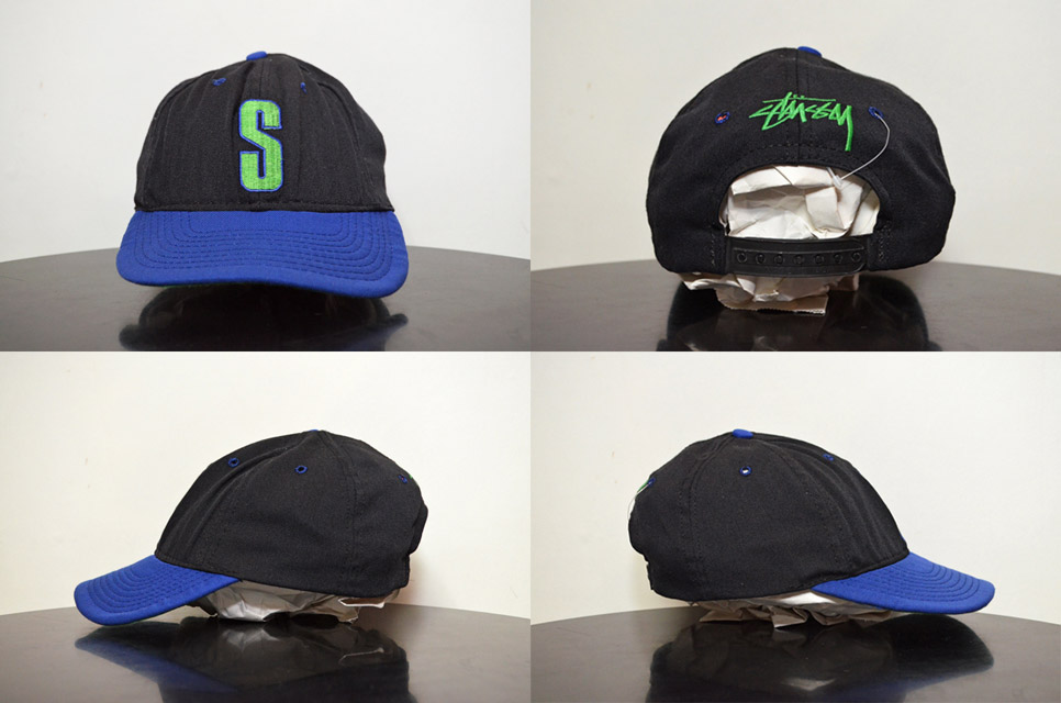 80's OLD STUSSY CAP - used&vintage box Hi-smile