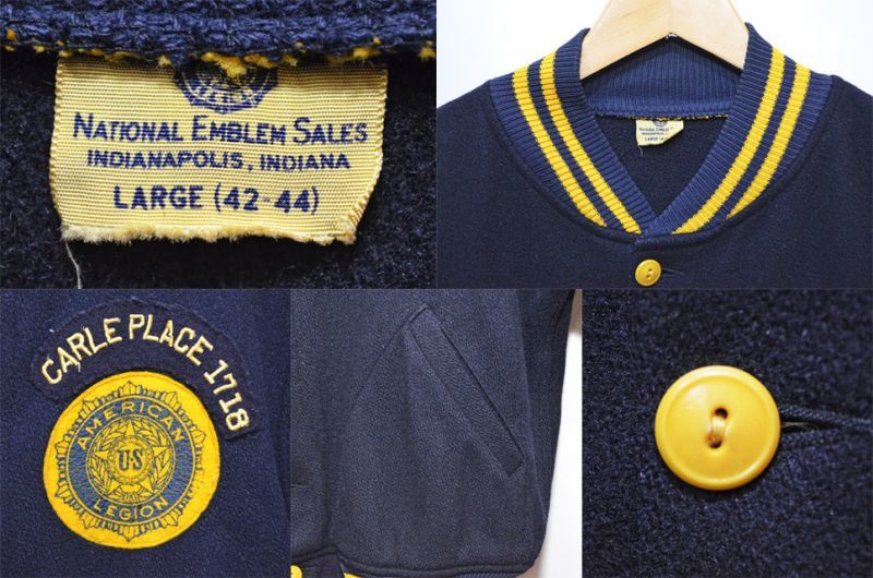 50's AMERICAN LEGION ボタンスタジャン - used&vintage box Hi-smile