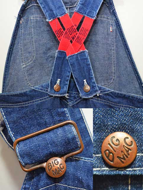 50's BIG MAC デニムオーバーオール “ローバックスタイル