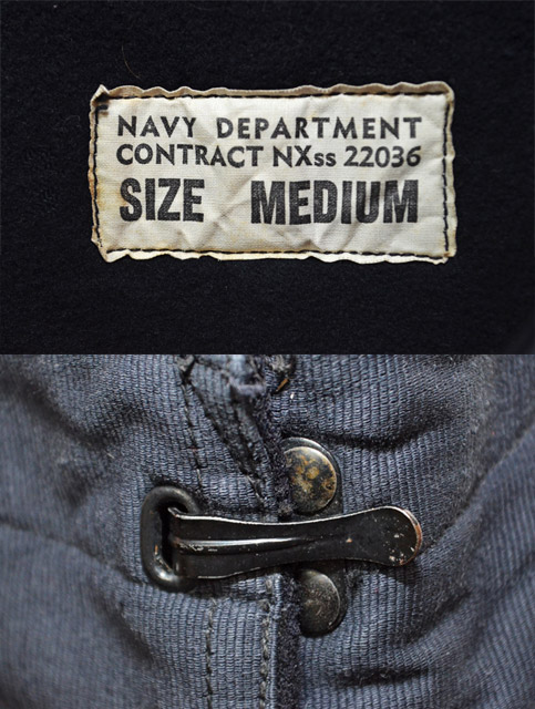 40's US.NAVY WWII ブルーデッキパンツ “フック式” - used&vintage box