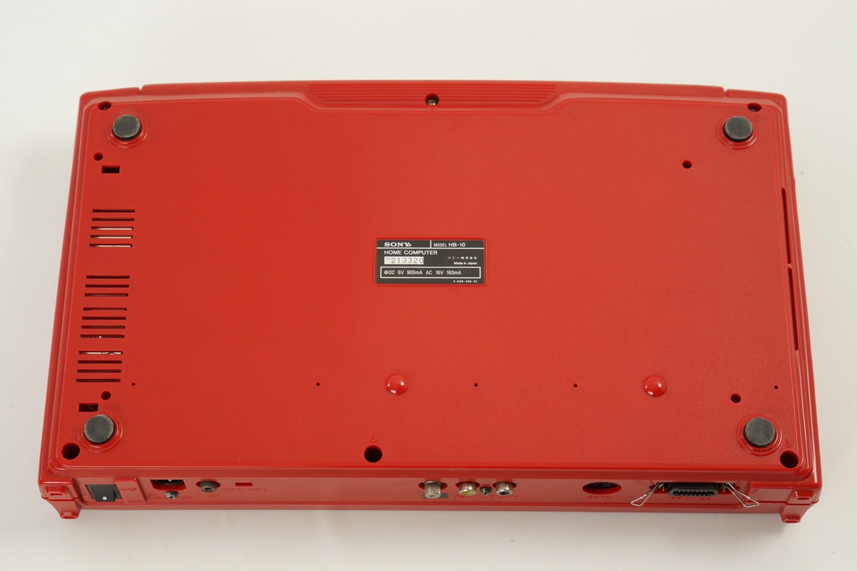 MSX SONY HIT BIT HB-10 Home Computer Red Maintained Tested 213320