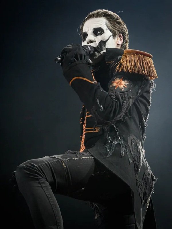 Ghost Papa Emeritus IV Black Military Jacket - Hit Jacket