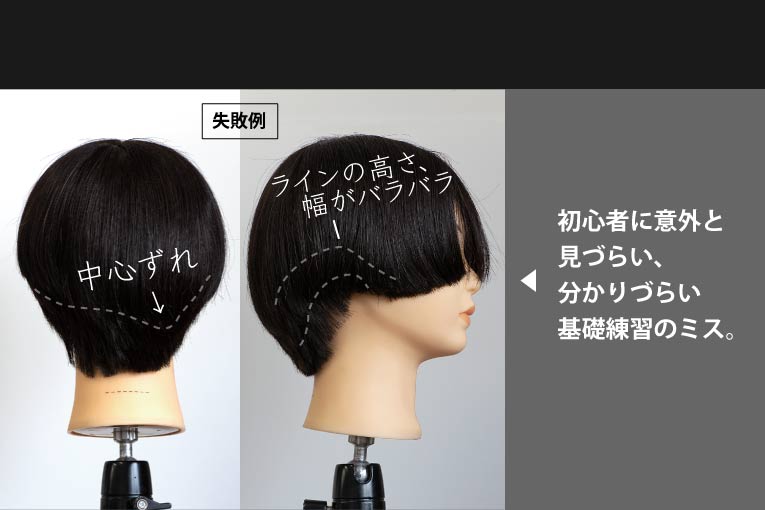 DuoColor 100%人毛 練習用 2色 カットウィッグ 12体セット｜美容ハサミ