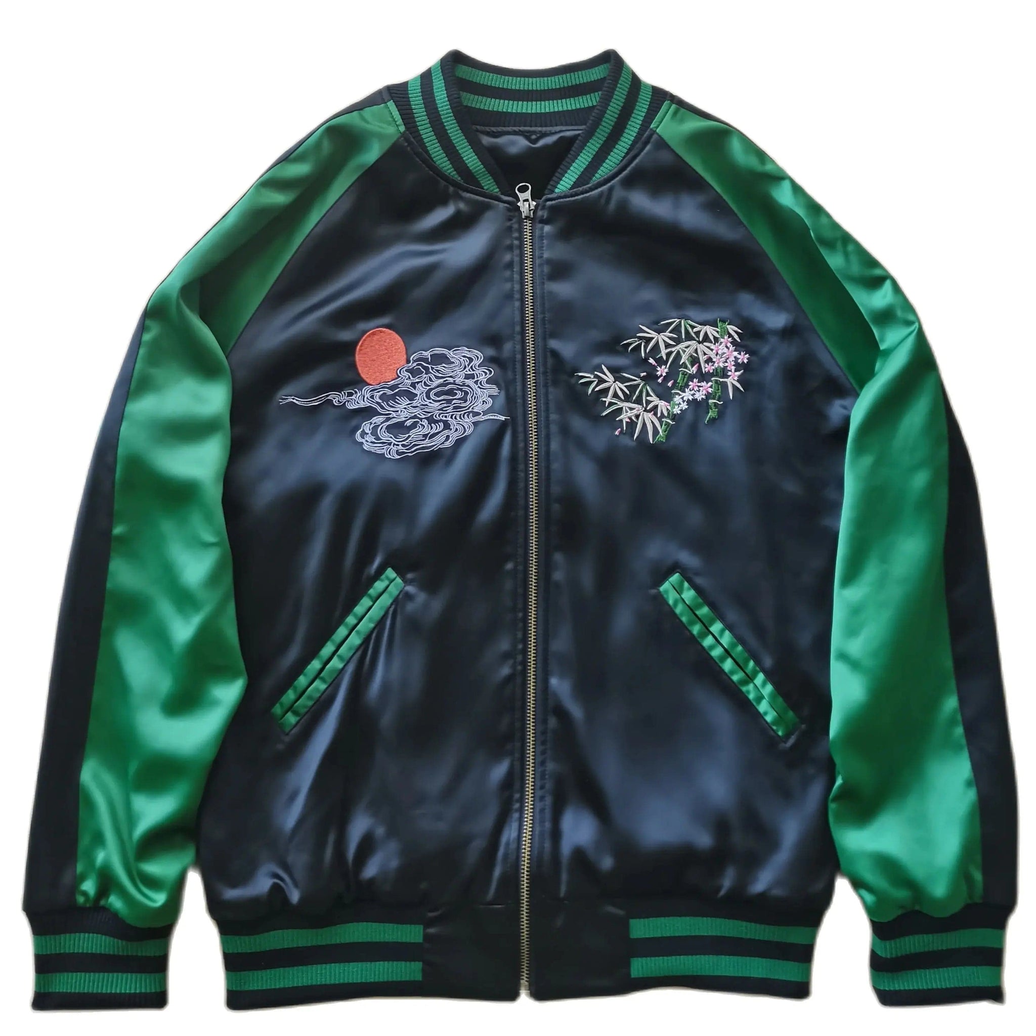 Premium vibrant green jungle tiger sukajan jacket – High Street Beast