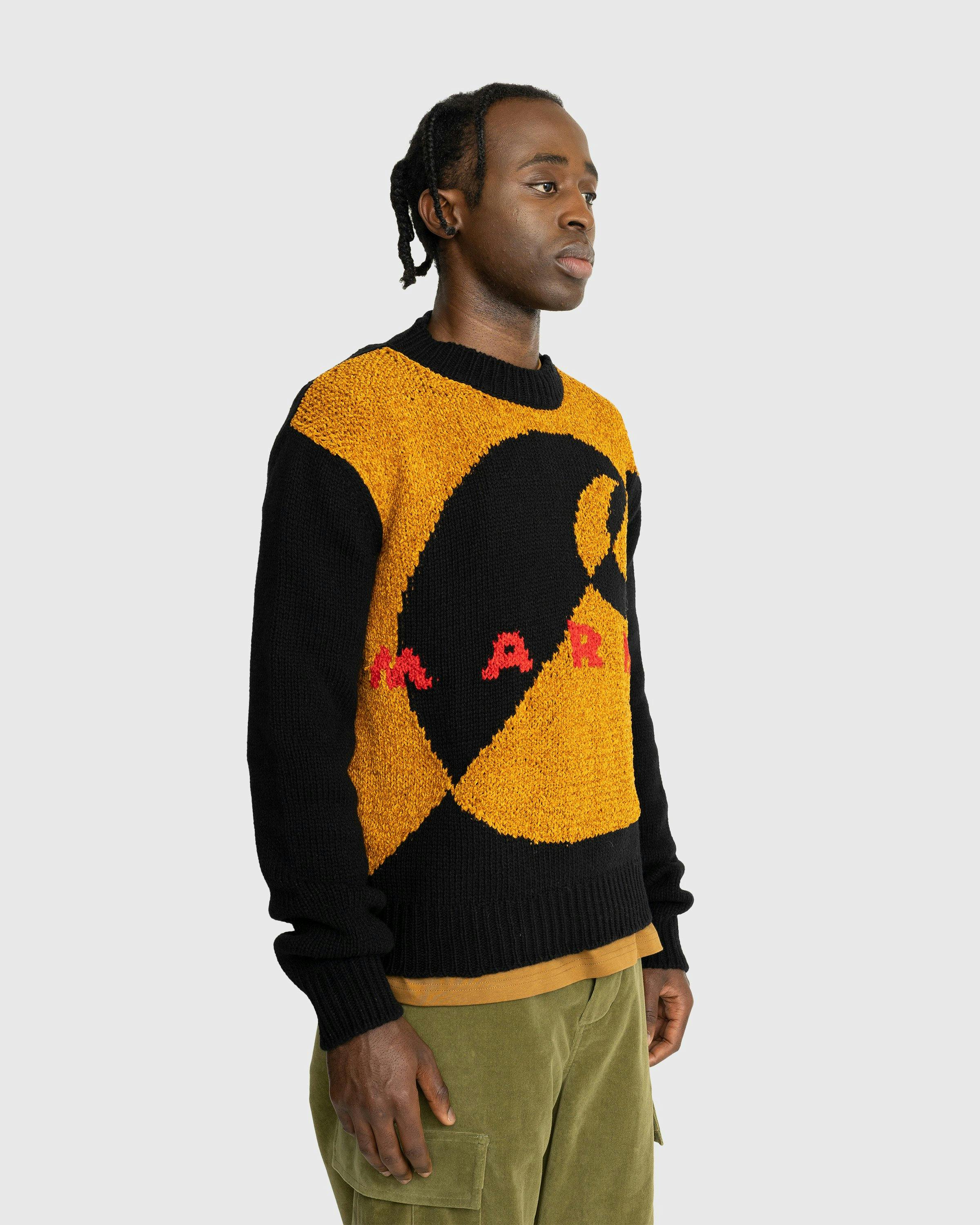 Marni x Carhartt WIP – Intarsia Logo Sweater Brown