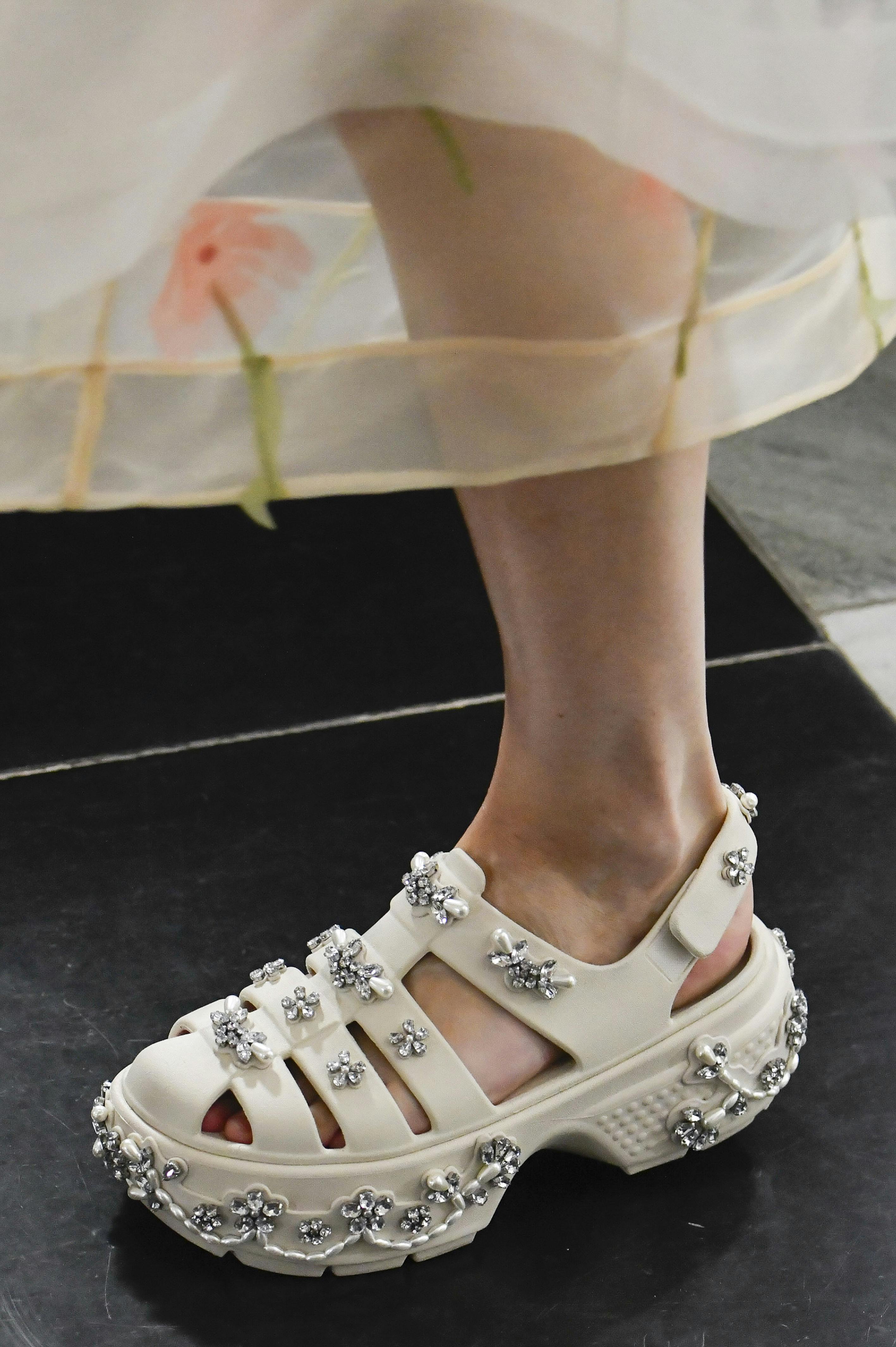Simone Rocha's Crocs BBQ Sandals Are Bejeweled & Hardcore