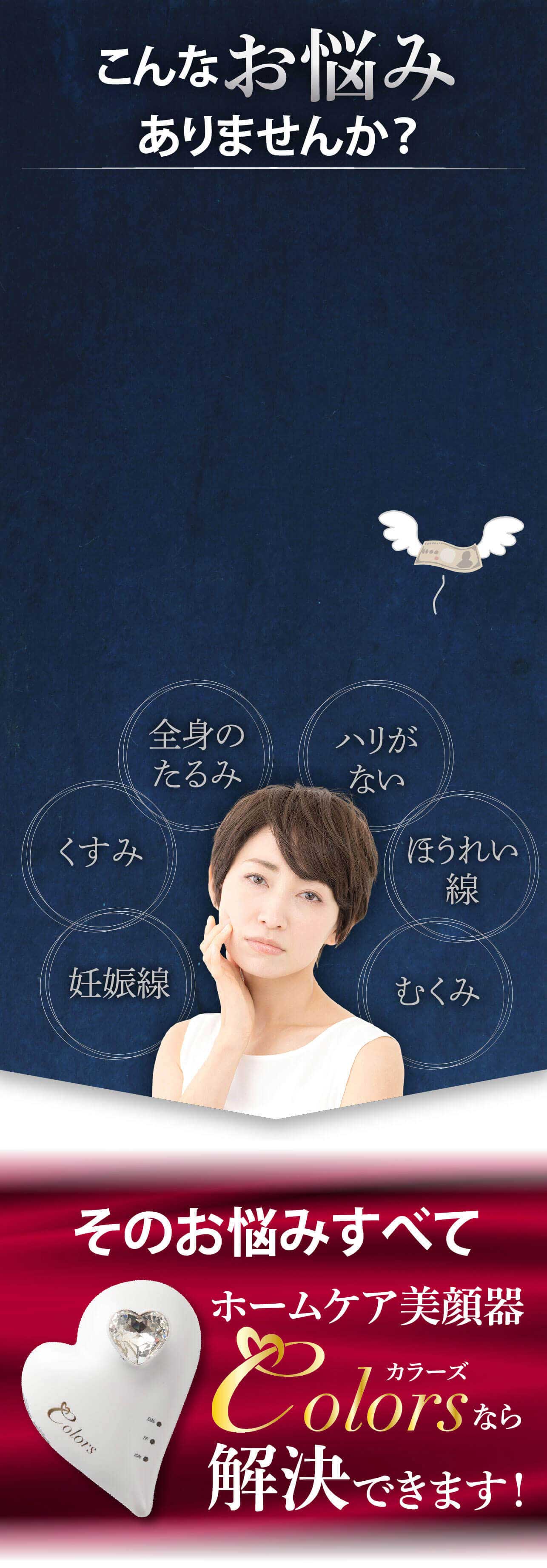 ホームケア美顔器 | 1日たった3分でハリが蘇る