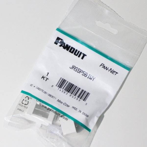 JASSP58IWY】CAT5E JISプレート用ジャックキット(オフホワイト 文字付