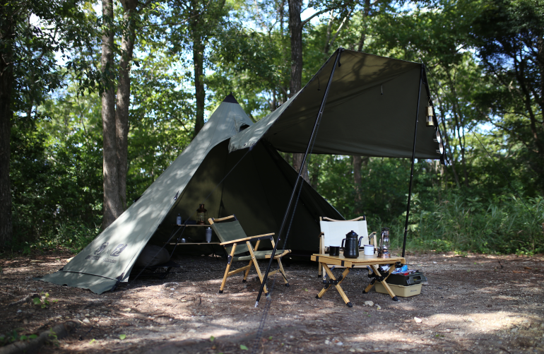 a型フレームで広々！かっこいいソロキャンプに最適なonetigris