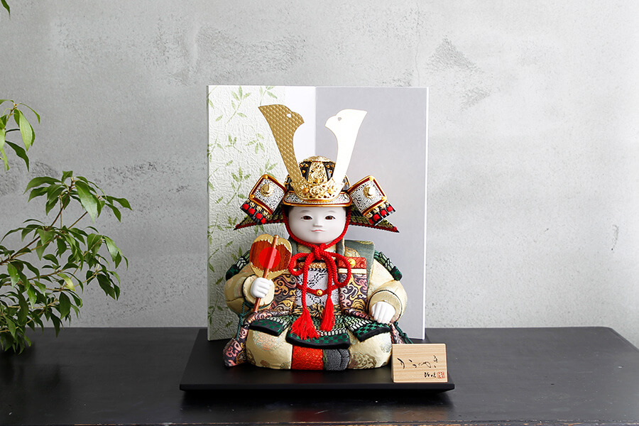 五月人形 護 - まもる - 和紙屏風 - 笹の葉｜ コンパクトでおしゃれ