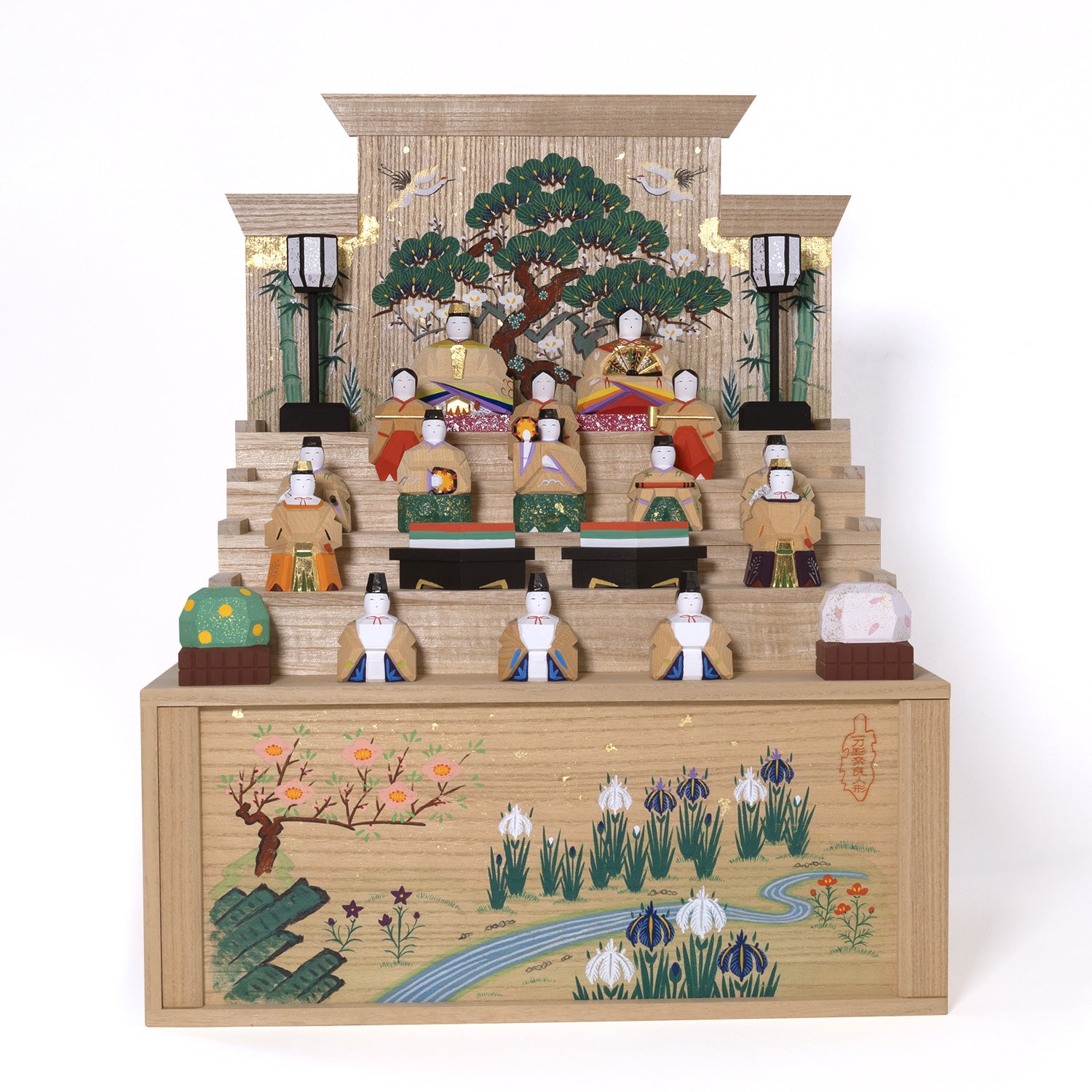 段飾雛（大） 神泉作 – 奈良一刀彫 誠美堂