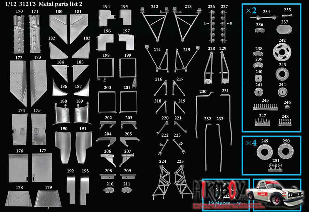1:12 Ferrari 312T3 - Full Detail Multi Media Kit | MFH K794
