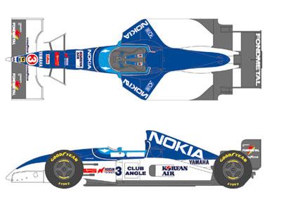 1:20 Tyrrell Yamaha 023 1995 Decals (Tamiya) | SHK-D222 | Shunko