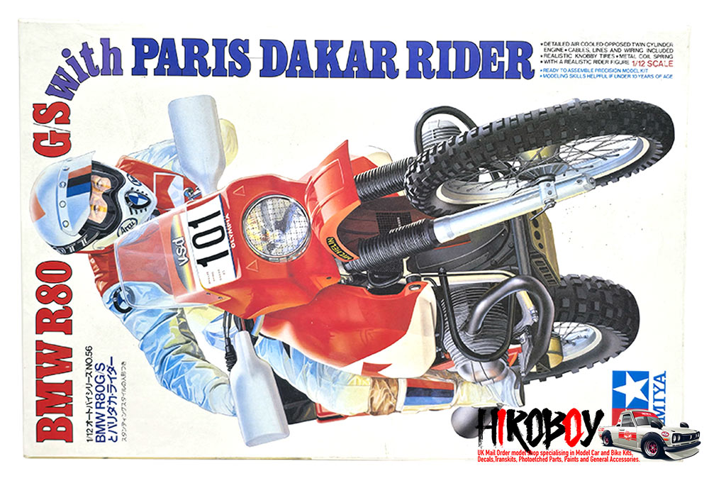 1:12 BMW R80 G/S 1985 with Paris-Dakar Rider 14056 | TAM14056 | Tamiya