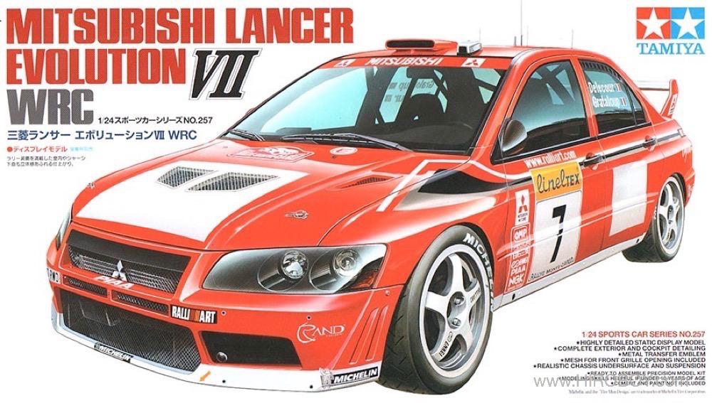 1:24 Mitsubishi Lancer Evolution VII WRC 24257 | TAM24257 | Tamiya