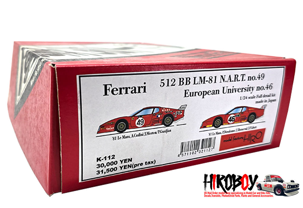 Ferrari 512BB 1/24 プラスチックモデルキット Ferrari 512BB 1/24