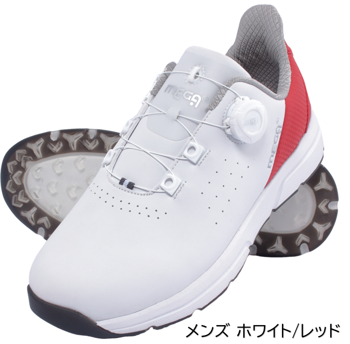 メンズ レディス ラクスルフィット MEGA JAPAN 幅広 4E ダイヤル式