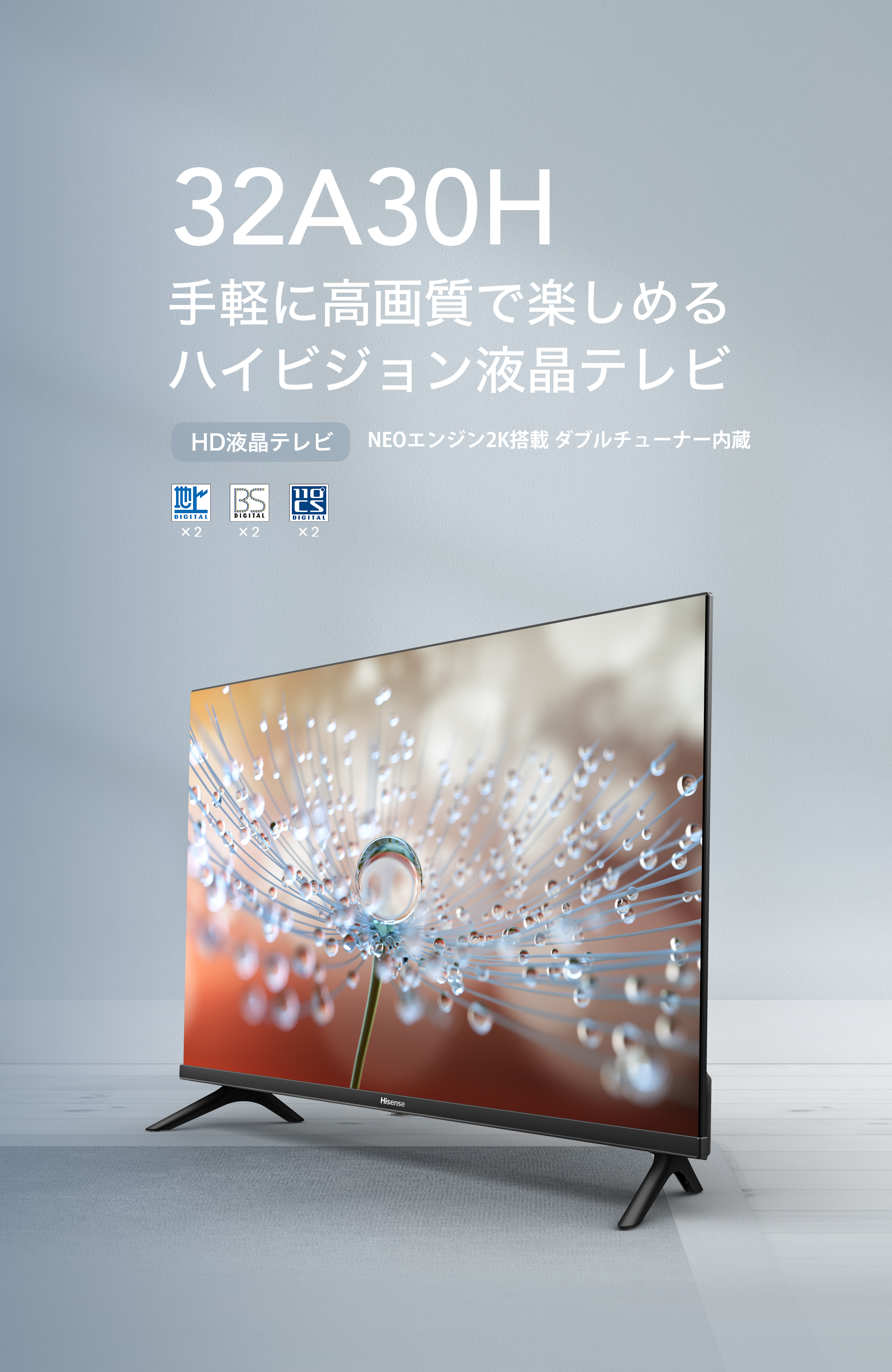 新品未使用 Hisense 32A30 液晶テレビ 32A30G [32V型 /ハイビジョン