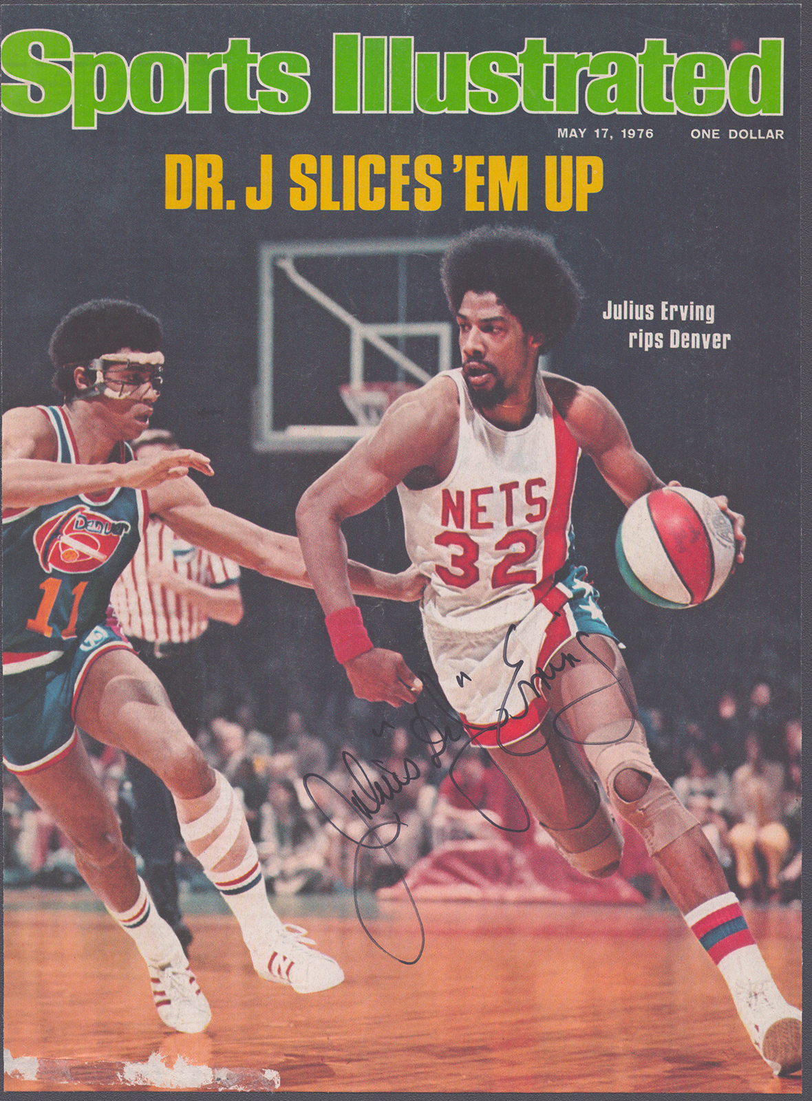 Julius Dr. J. Erving - Magazine Cover Signed | HistoryForSale Item