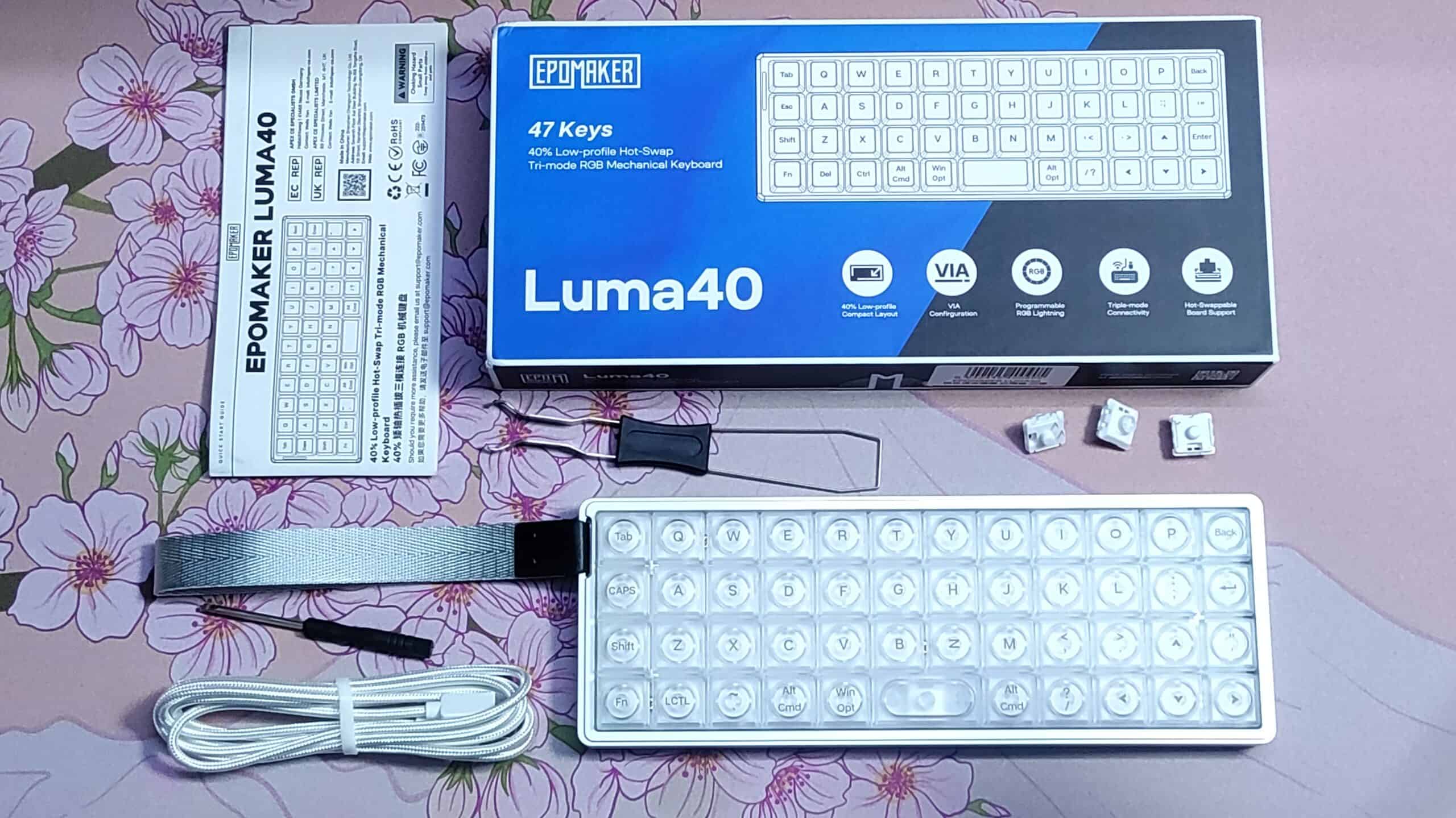 EPOMAKER Luma40 Review - Tiny 40% Low Profile Keyboard