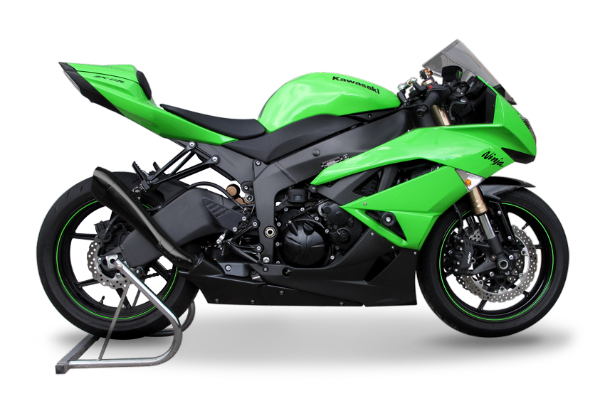 HP Corse. SILENCER HYDROFORM BLACK KAWASAKI NINJA600 09-11 Rev.2