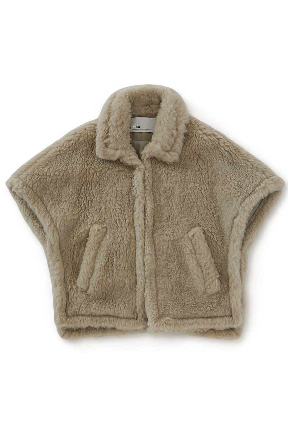 TICCA /ウール ファーポンチョ | TICCA | ハリウッドランチマーケット