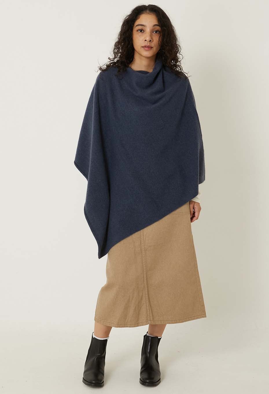 CT.Plage /カシミヤ ラクーン ポンチョ | C.T.plage | ハリウッド