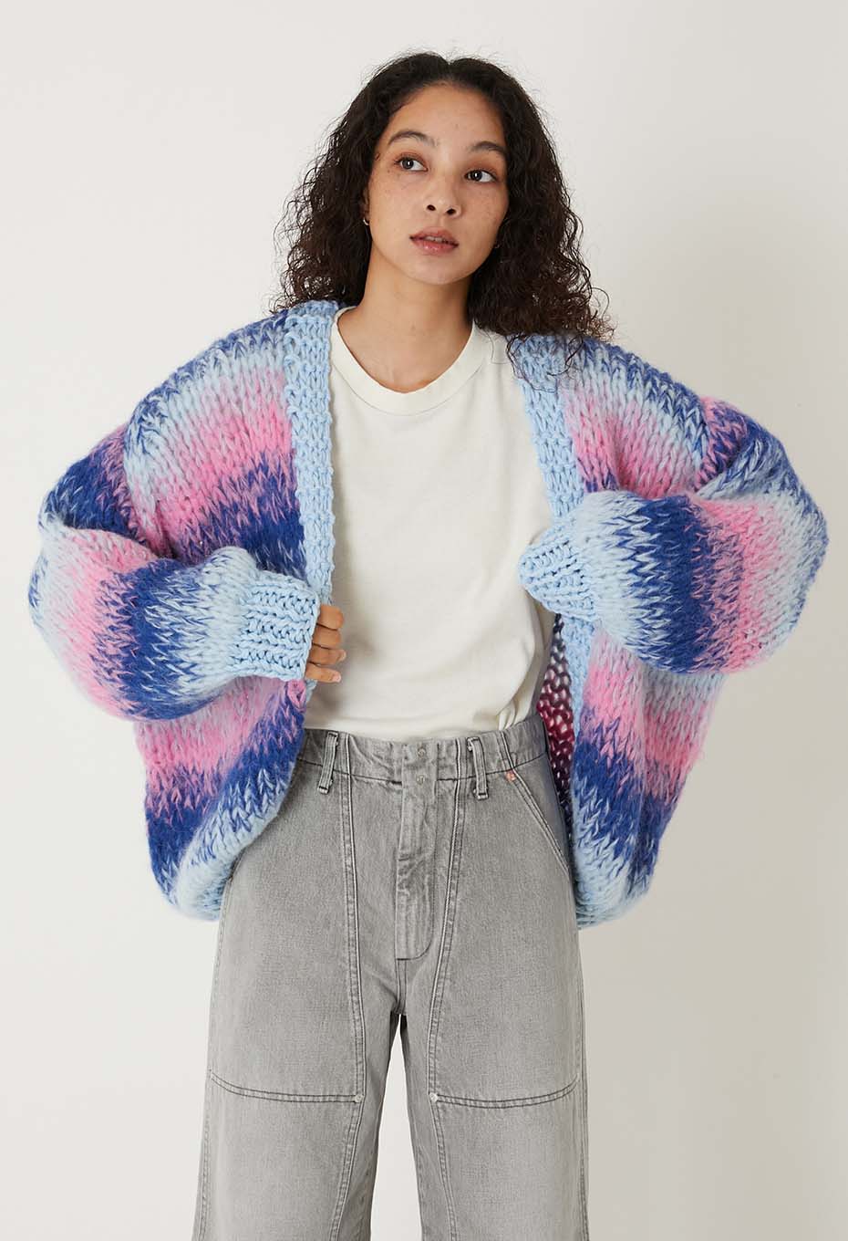 LES TRICOTS D'O /TESS 02 アルパカカーディガン | LES TRICOTS D'O