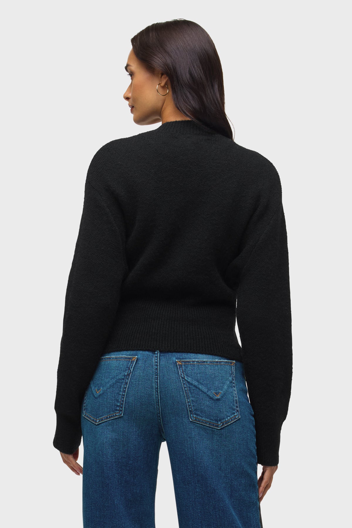 Lizbeth Front Zip Sweater | Premium Italian Fabric | Hudson Jeans