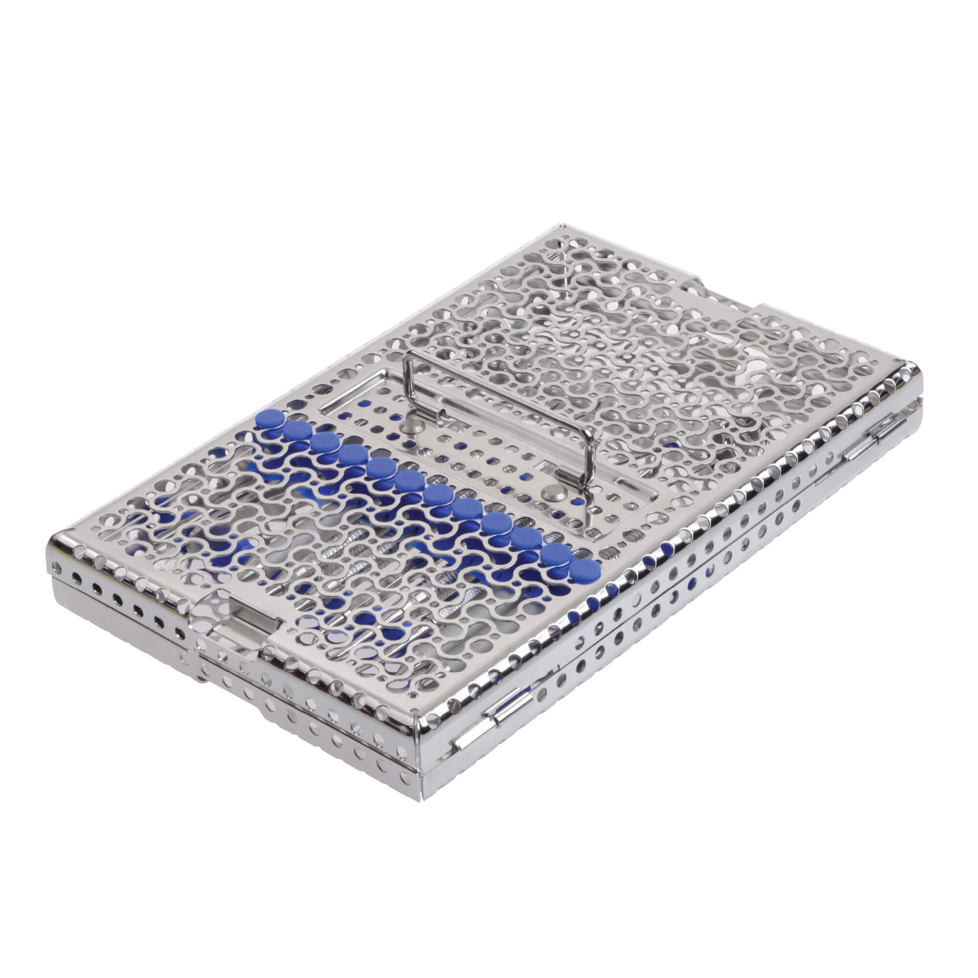 Infinity Series 12 Instrument Container Cassette, Blue (with