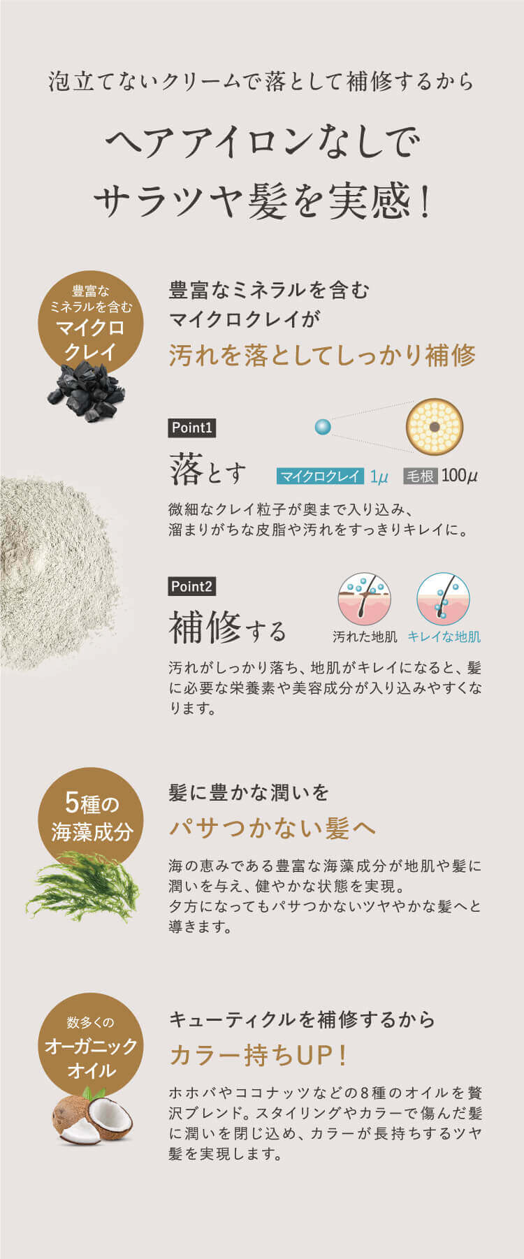 cocone クレイクリームシャンプー モイストトライアル5個 - はぐくみ