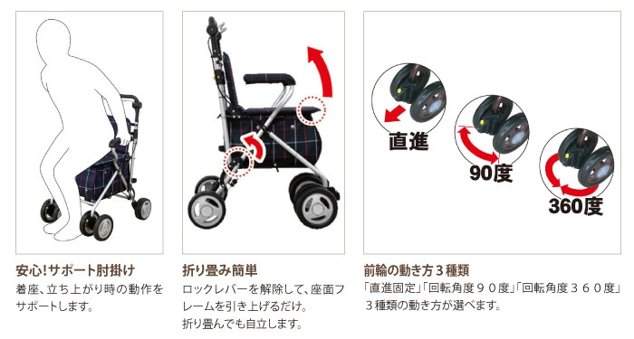 幸和製作所】シルバーカー テイコブST07 ST07| 手押し車 通販の
