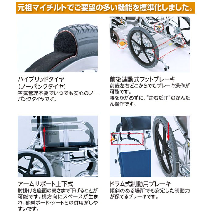 松永製作所】マイチルト-バリュー MH-VR-SE ティルリク ｜車いすの格安