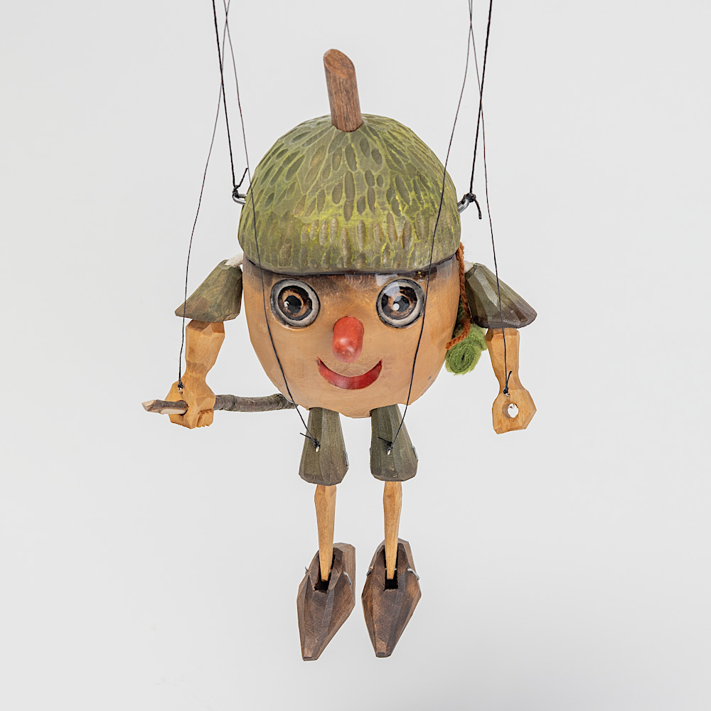 チェコのあやつり人形 ドングリの妖精：おもちゃ：百町森