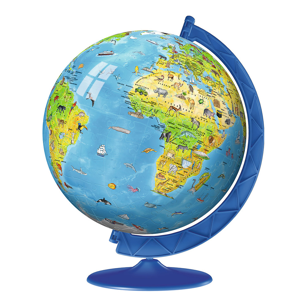 3Dパズル どうぶつ地球儀：おもちゃ：百町森