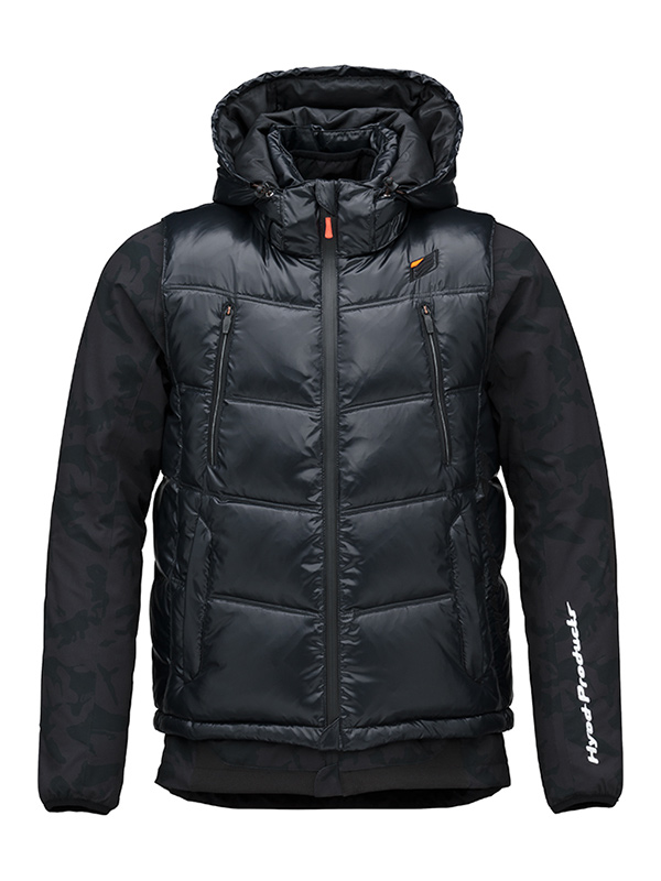 HYODヒョードー パーカージャケット Lサイズ ブラック・グレー HYOD