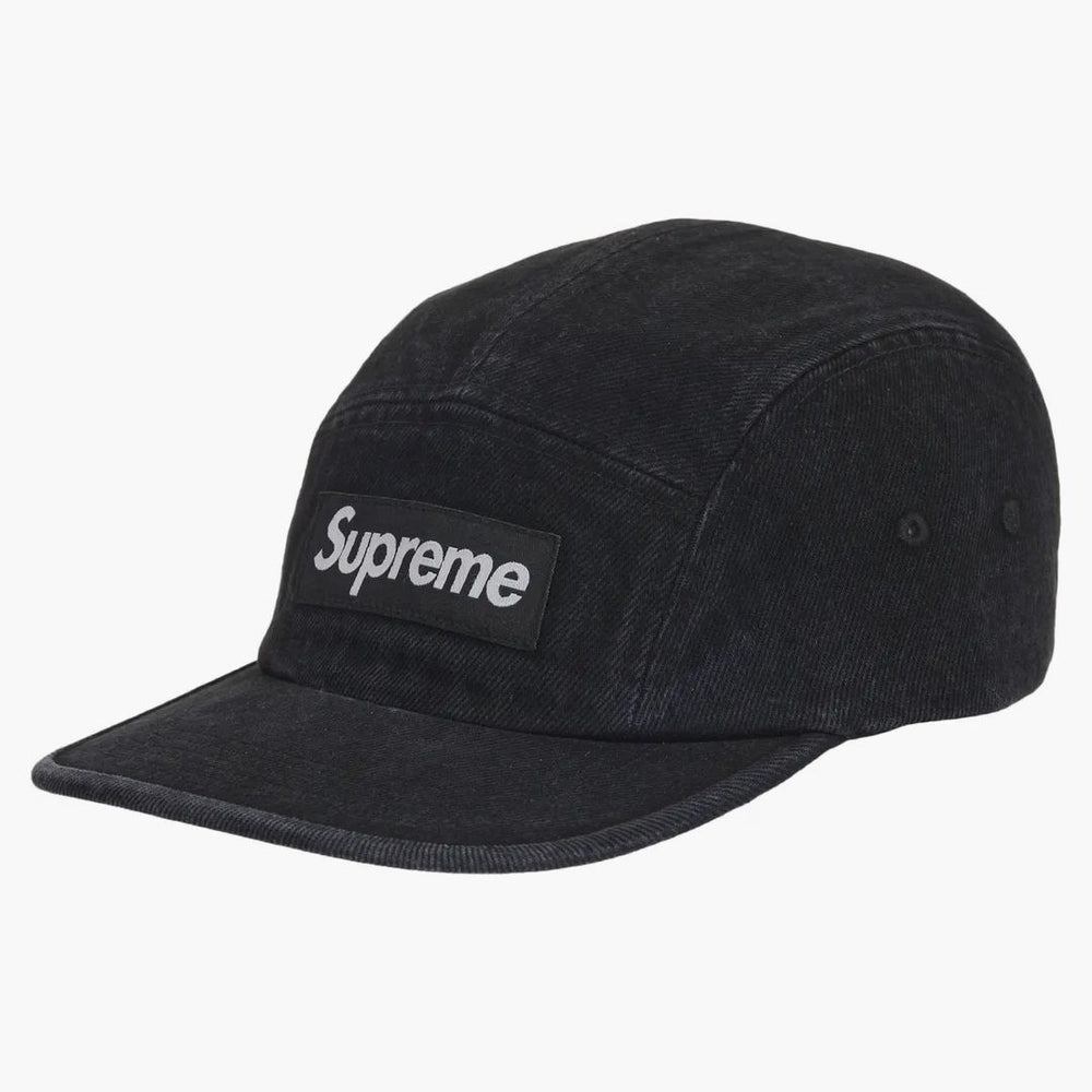 SupremeDenimCampCapSS25BlackPr