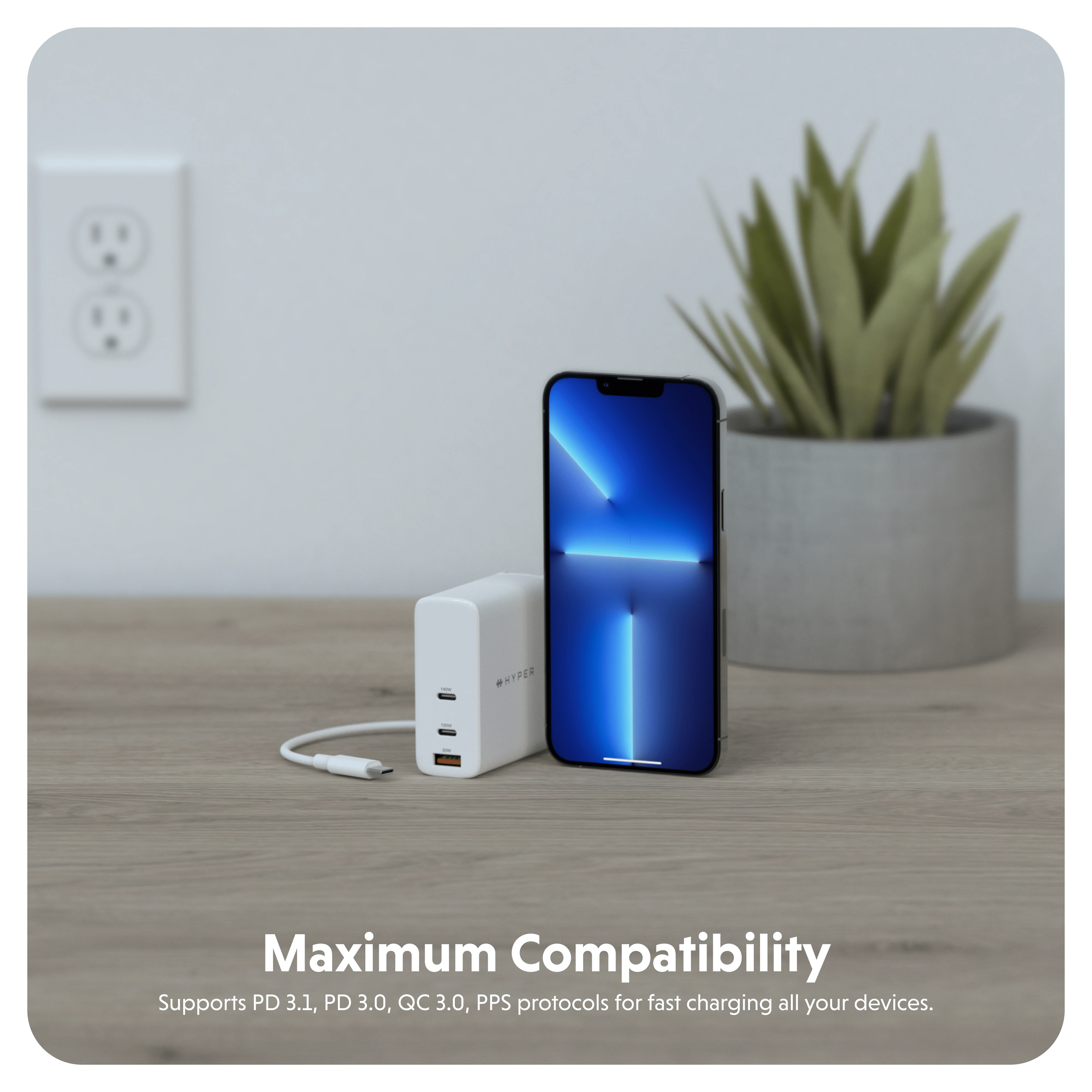 HYPERJUICE 140W PD 3.1 USB-C Charger - US ONLY – HyperShop.com