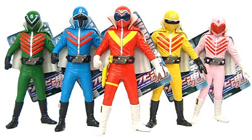 新古⭐︎美品】秘密戦隊ゴレンジャーフィギュア 5体セット Amazon.co