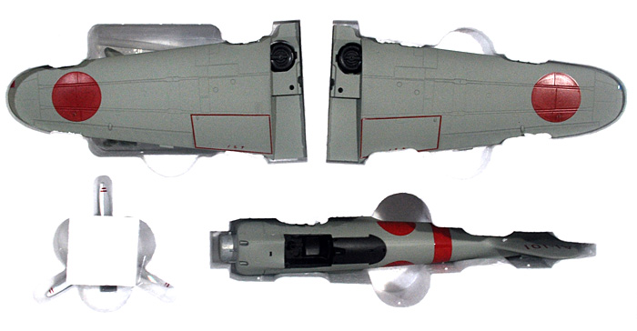 1/48 金属製大戦機シリーズ 零式艦上戦闘機 21型 空母 赤城 戦闘機隊