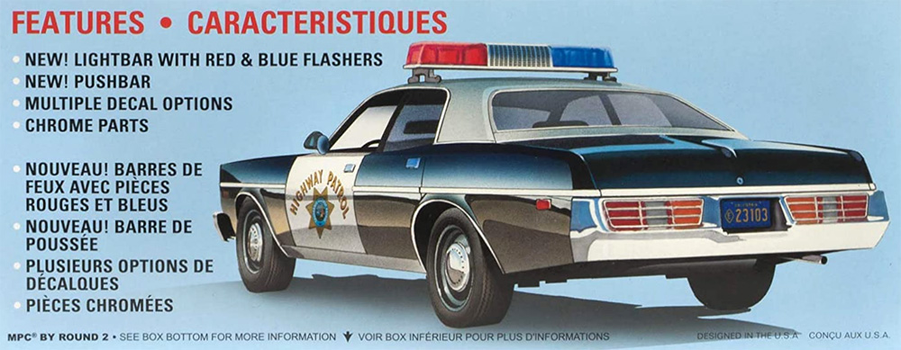 1/25 カーモデル 1978 ダッジ モナコ カルフォルニア ハイウェイ