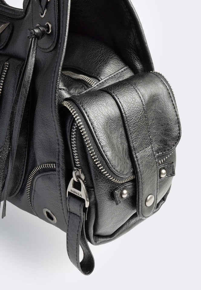 Minga London - Jules Vegan Shoulder Bag Black - Bag | Impericon