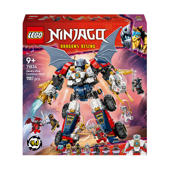 LEGO® NINJAGO® 4in1 Zane's Ultra Combiner Mech Ninja Toy 71834